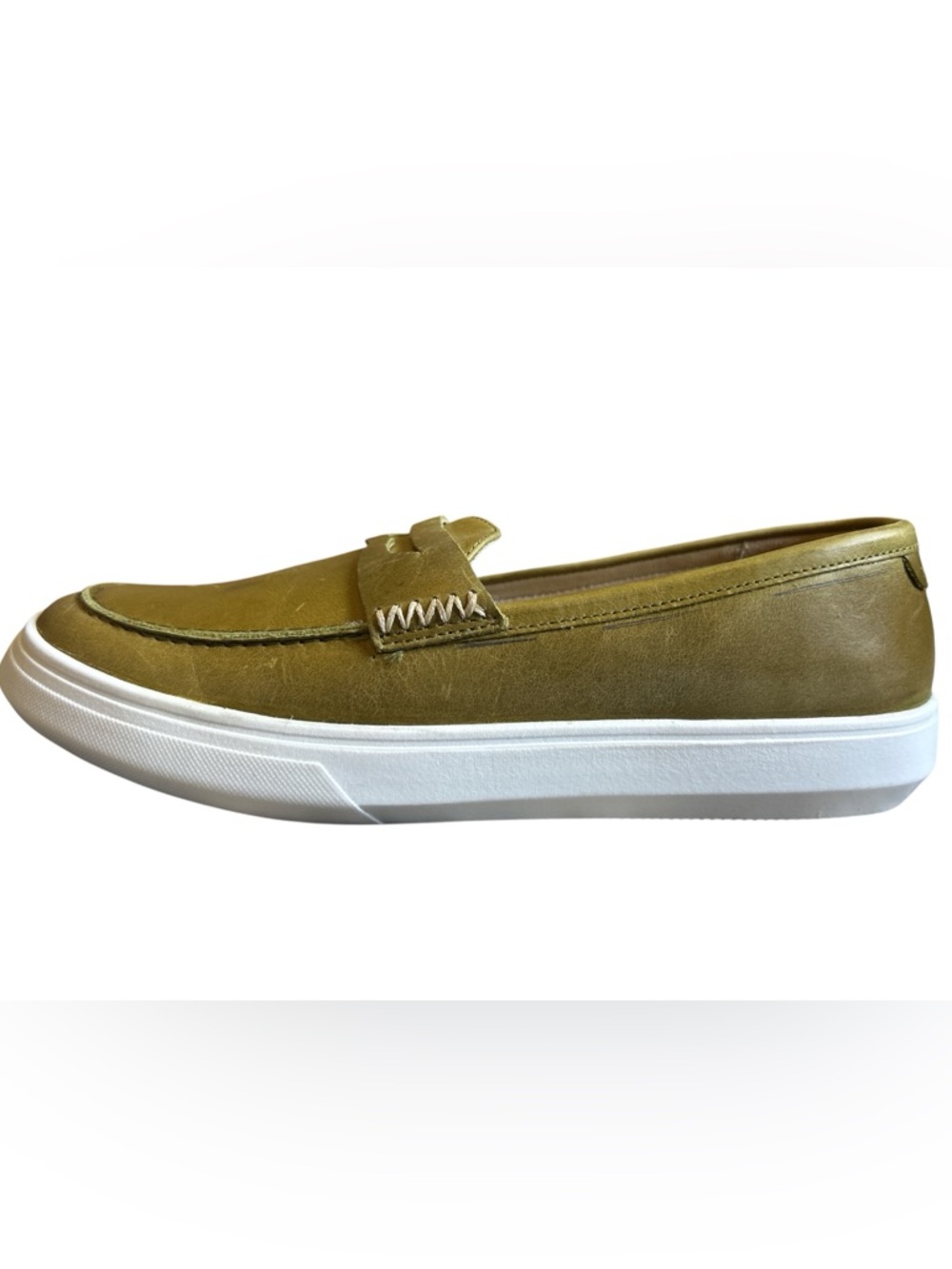 Patina Portland Leather Penny Loafer Old Money Olive Green Women’s Size 9.5